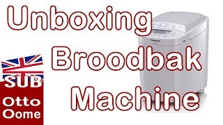 Unboxing Broodbakmachine Panasonic SD2500WXE [upl. by Dredi]