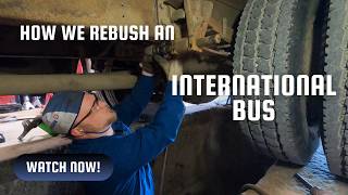 Lets Work 001  Rebush rear leaf springs on an International bus [upl. by Jeromy]