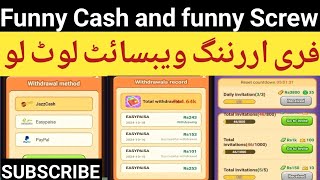 Funny Cash Earning websiteFunny screw earning websitefunny Cash real or fake [upl. by Rausch]