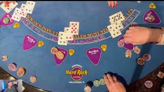 THE MOST INSANE BLACK JACK ACTION IquotVE EVER SEEN WITH MR HAND PAY WILL NEVER SEE THIS AGAIN [upl. by Phene259]