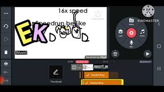 Ek Doodles Logo Speedrun 16x Speed Kinemaster [upl. by Chita994]