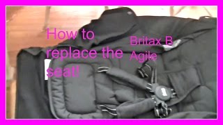 Britax B Agile stroller replacing the entire seat How to video [upl. by Nauht]