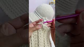 Handmade crochet hat stitchcrochetwinterhat crochetpatterns [upl. by Pratt745]