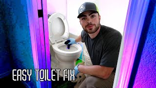 How To Fix TOILET Leaking At BASE PullRESET Universal EASY FAST [upl. by Halford]