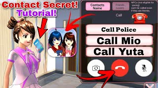 سر الاتصال في ساكورا سكول Contact Secret  calling your friends and Mio Yuta Sakura School Simulator [upl. by Arica]