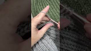 Herringbone Ribbing makes the best crochet hats crochet crochethat [upl. by Aicak390]