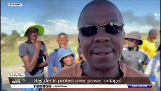 Barkly West  Residents protest over power outages [upl. by Nevet]