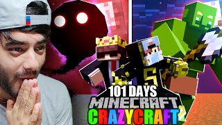 We Survived 101 Days in CRAZY CRAFT World  part 1 [upl. by Enirak158]