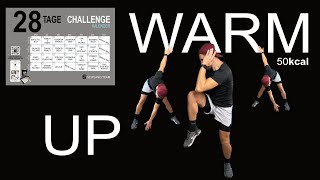 6 MIN WARM UP  Herzkreislaufaktivierung für alle 28Tage Fitness Challenge Workouts  DISCIPLANO [upl. by Reham]