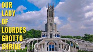 Our Lady of Lourdes Grotto Shrine drone church bulacan [upl. by Eeryn513]