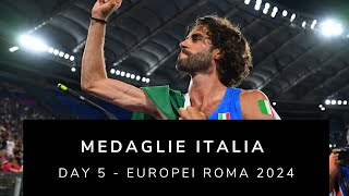 Medaglie Italia  Day 5 Europei Roma 2024 [upl. by Ttessil]