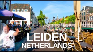 4K Virtual City Tour of Leiden Holland  Netherlands City Walking Tour with Natural Sounds ASMR [upl. by Dihaz163]