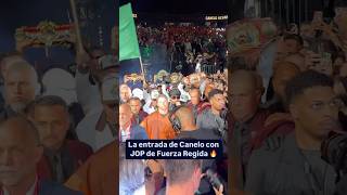 La entrada del Canelo con JOP de Fuerza Regida fue épica 🔥🇲🇽 ¡Viva México y los corridos [upl. by Hannej]