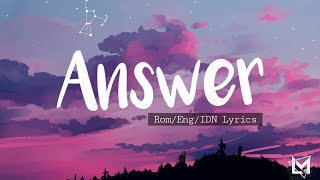 アンサー Answer  KAF 花譜  Black Clover ED 11 • ROMENGIDN Lyrics [upl. by Rosemarie]