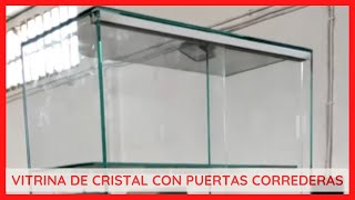 ✅ Vitrina de Cristal con puertas Correderas✔️ Cristalium [upl. by Parsons]