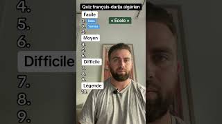 Quiz traduction françaisdarija algérien 🇫🇷 🇩🇿 [upl. by Bravar]