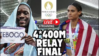 4400M RELAY FINAL LIVE Paris 2024 Olympics Watch Party [upl. by Renckens]