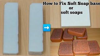 How to fix soft soap base with Stearic acid  how to make soap harder how to make soap base at home [upl. by Oinotnanauj519]