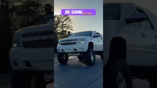 Big sliding otw to the truck show chevytahoe srt392 squattedtrucks [upl. by Timofei]