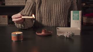 How to Use White Sage and Palo Santo  Tutorial on Lighting Natural Incense for Smudging [upl. by Notac]