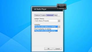 UK Radio Player Windows 7 Sidebar Gadget [upl. by Ailemac]