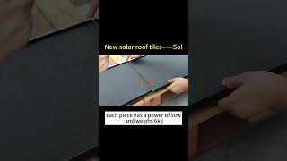 New solar roof tiles from sangobuild  Sol shingleroof roofingmaterial [upl. by Jerri]