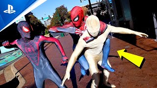 SPIDERMAN 2 PS5  SANDMAN BOSS FIGHT in real life [upl. by Fink]