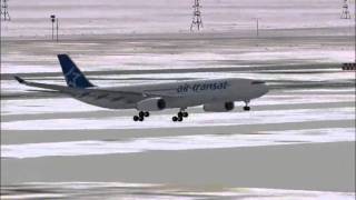 Air Transats quotAzores Gliderquot arrives in Toronto CYYZ [upl. by Cowie]