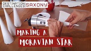 How to make a Moravian star aka Herrnhuter Sterne in Herrnhut Saxony Germany [upl. by Geis418]