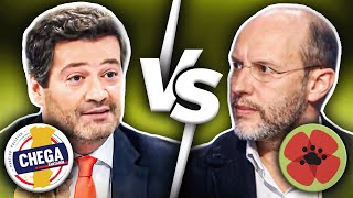 DEBATE entre ANDRÉ VENTURA CHEGA e RUI TAVARES LIVRE [upl. by Dragone]