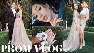 PROM VLOG 2018  Get Ready With Me amp Party [upl. by Neffets531]