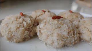 A meat ball recipe with lowest calories  我吃过热量最低的肉饼，没有之一，是养生饼了 [upl. by Maurice]