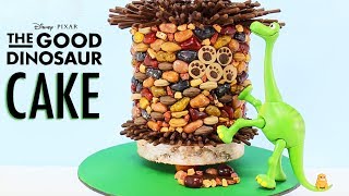 GOOD DINOSAUR CAKE  How to Make an ARLO Dinosaur Cake  YouTube [upl. by Pillihpnhoj]