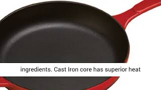 Lodge Enameled Cast Iron Skillet 11inch Red [upl. by Atsylac925]