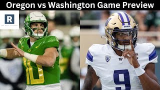 Oregon vs Washington Game Preview  College Football Game Predictions [upl. by Meade]