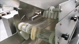 Breaded squid rings trial  PACIFIC Benchtop Batter and Crumbing Machine [upl. by Orestes]