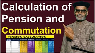 How to Calculate Pension and Commutation of Pension with MS Office Excel Pension Calculation Formula [upl. by Aivizt]