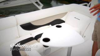 Hurricane FunDeck 226 F OB Product WalkThrough [upl. by Eulalia478]