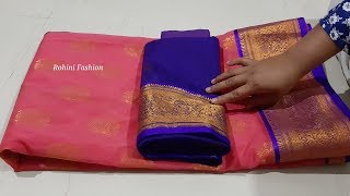 Paithani saree blouse back neck designcutting and stitching back neck [upl. by Decato]