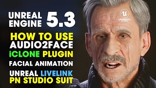 Facial Animation  How to use Audio2Face Plugin for iClone 8  Captain Murphy in Unreal Engine 53 [upl. by Aeslehs]