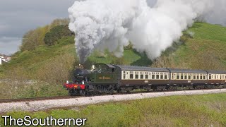 4555 on the English Riviera  Dartmouth Steam Railway 29042023 [upl. by Eitsirhc532]