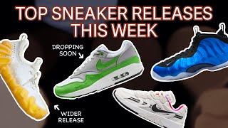 2024 Top Sneaker Releases This Week Air Max 1 Patta Jam Futura Foamposite Royal Crocs Juniper Salehe [upl. by Schwinn]