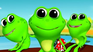 Five Little Speckled Frogs Song Nursery Rhymes and Cartoon Videos for Kids [upl. by Gnet]