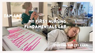 my first fundamentals nursing lab [upl. by Drawd843]