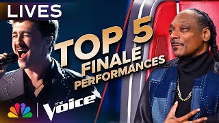 The Best Performances from the Top 5 Live Finale  The Voice  NBC [upl. by Stoops]