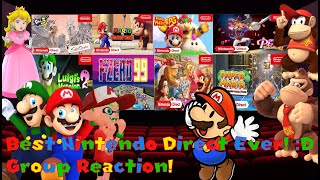 BMF100 Green amp Mario Characters Reacts to Nintendo Direct Highlights September 2023 [upl. by Ynohtnaluap]