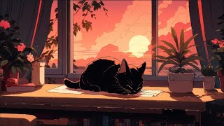 Sleep Lofi 💤 Sleeping cats and slient nights 🌙 Deep Sleeping Music [upl. by Eberta922]