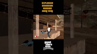 EXPLOSIVE SITUATION MISSION EASY WAY  GTA SAN ANDREAS shorts [upl. by Guinn107]