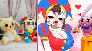 Dolly and Ponmi React to The Amazing Digital Circus  Funny TikTok Animations part 46 [upl. by Aleekahs]