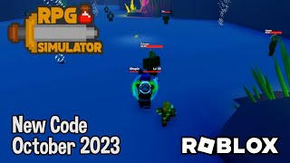 Roblox RPG Simulator New Code October 2023 [upl. by Ennairek461]